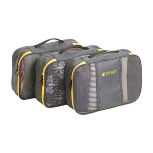 NEW Biaggi ZipSak XL Zip Cubes 3 Pack Grey Packing Carry On Travel Organizer
